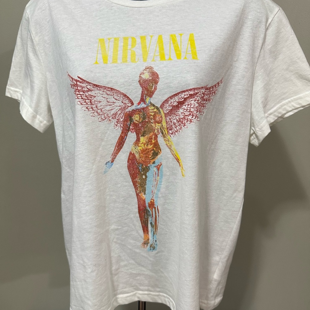 Nirvana Graphic Tee with Angel Design
